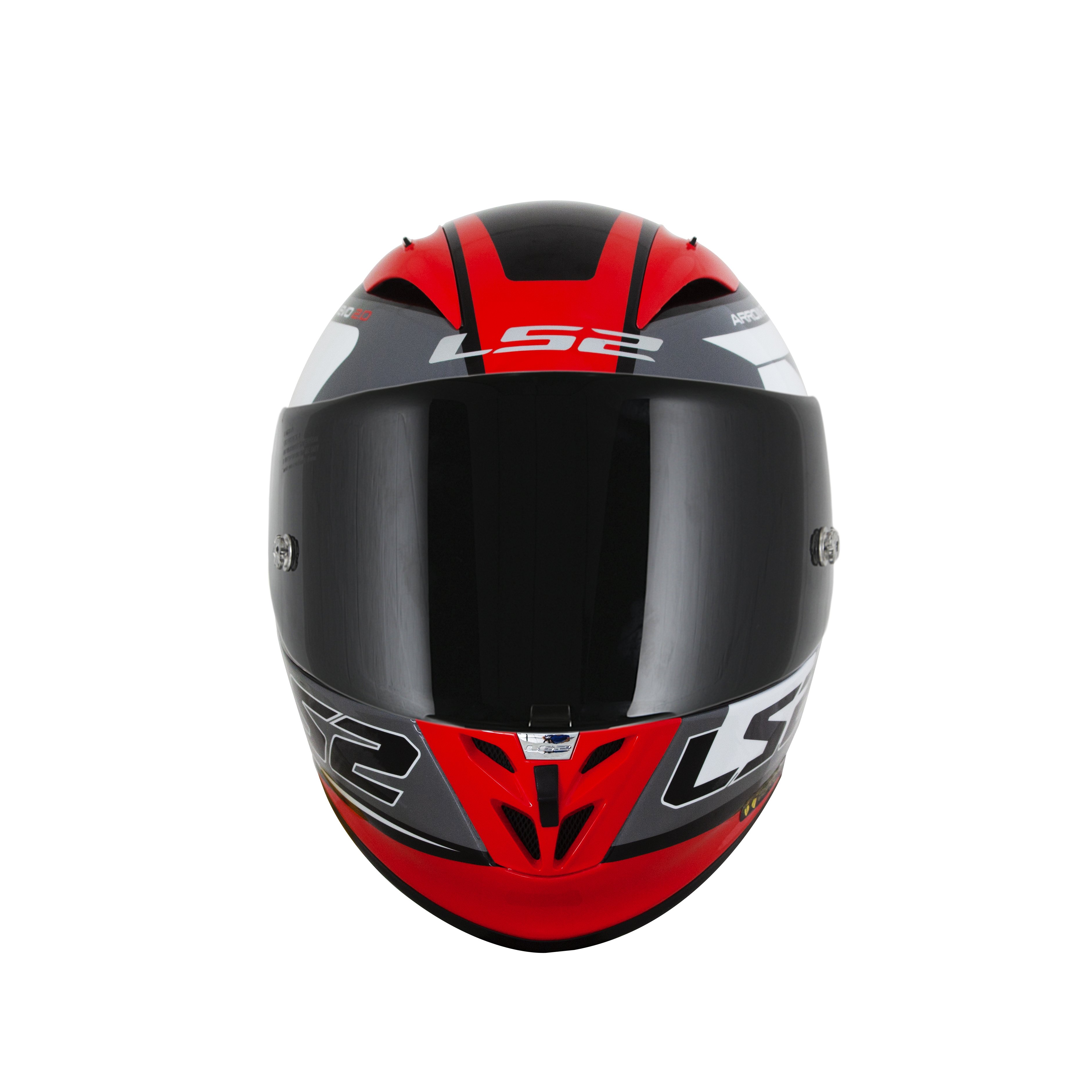 CAPACETE LS2 FF323 ARROW EVO COMPETE TITANIO/BRANCO/VERMELHO/PRETO